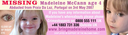 by clicking on the banner you can follow this link to the official Madelaine McCann campaign family website