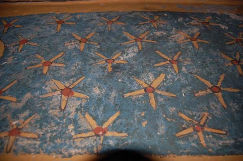 an image of The astrological mural found on the ancient tomb ceiling in Egypt, which is also a clickable link directly to the Discovery News story