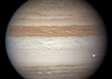 an image/link showing the asteroiod impact on Jupiter taken by Anthony Wesley on June 03 2010, which is also a link directly to the video made by co-discoverer Christopher Go in the Philippines