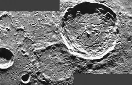 a clickable image link of the SMART-1 views of a cluster of the Moon’s craters, leading directly to the ESA Space in Images website
