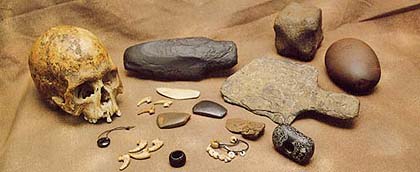 an image showing Finds from the Tomb of the Eagles on Orkney  which is also a clickable link directly to the Culture24 story